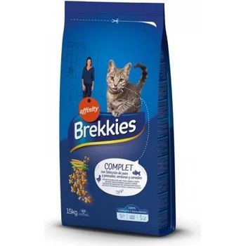 Affinity Brekkies Cat Complet - пиле, риба и зеленчуци, храна за пораснали котки над 1 година, Испания - 15 кг