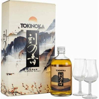 Tokinoka White whisky 40% 0,5 l (dárkové balení 2 sklenice)