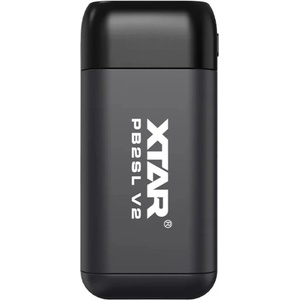 XTAR PB2SL V2 зарядно устройство и външна батерия за Li-ion 18650, 20700, 21700, черен (PB2SLV2)