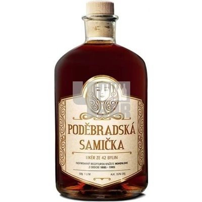 Poděbradská samička 35% 1 l (holá láhev)