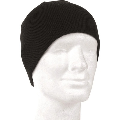 Čepice beanie pletená černá