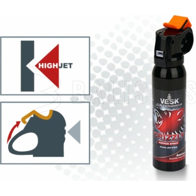 KKS Pepřový sprej VESK Grizzly Breitstahl 200 ml