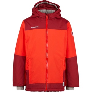 Mammut Детско водоустойчиво яке Mammut Kid's Treeline Hardshell Thermo Hooded Jacket Waterproof jacket - Mammut Red / Dark Mammut Red - размер 140 (EU) (703-6434-0114)