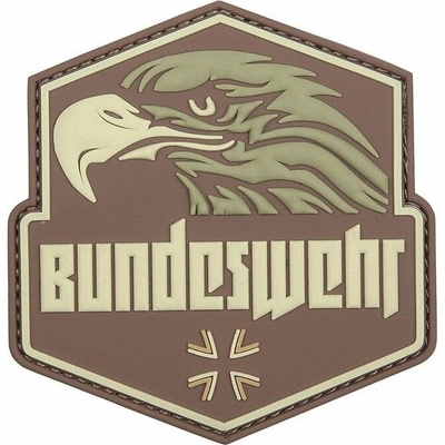 101INC nášivka BUNDESWEHR plastová velcro HNEDÁ