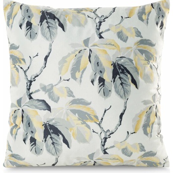 Takoy Melisa z mäkkého zamatu zdobený potlačou gaštanových listov-HF-409801 40 x 40 cm