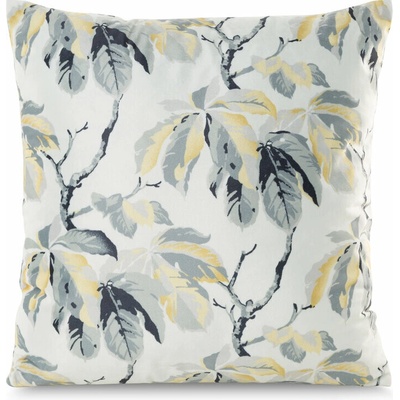 Takoy Melisa z mäkkého zamatu zdobený potlačou gaštanových listov-HF-409801 40 x 40 cm