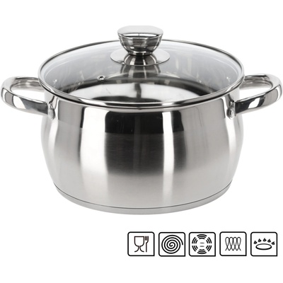CHOMIK Nerezový hrniec s pokrievkou 4 l 22 cm CH-KIR3370