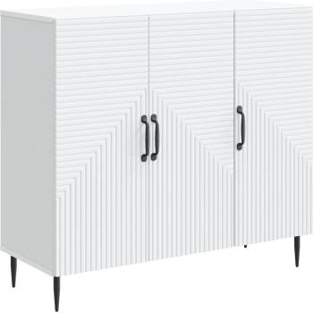 vidaXL Служебен шкаф Бяло 89 x 34, 5 x 80 см Инженерна дървесина (894875)