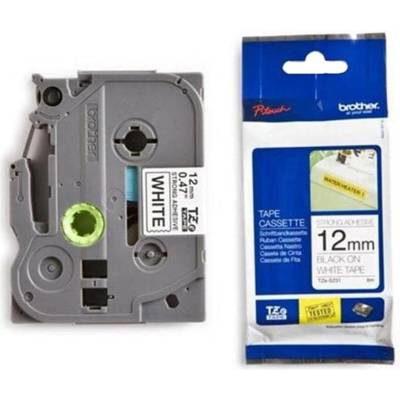 Brother Лента Brother TZES231, 12 mm, черен печат върху бяла лента (3030100427)