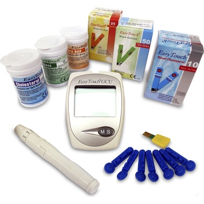 EasyTouch Cholesterolmetr 3v1 + 3 krabičky proužků – Zboží Dáma