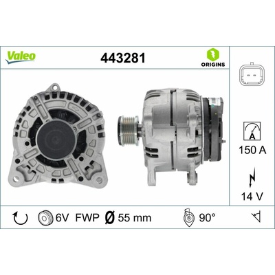 Alternátor VALEO ORIGINS 443281