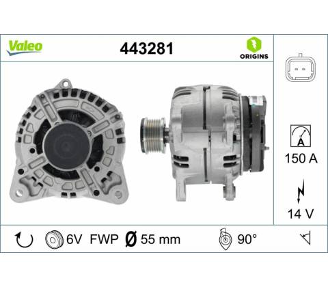 Alternátor VALEO 443281