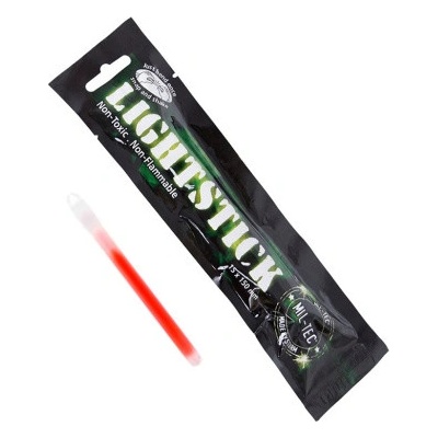 Svítící tyčinka Lightstick, 1,5 x 15 cm, 8 - 12 h, červená, Mil-Tec – Zboží Dáma