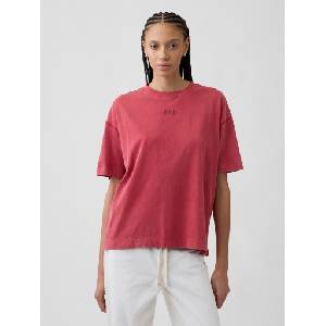 GAP Oversize тениска с лого VintageSoft GAP GAP | Cherven | ЖЕНИ | XS