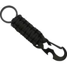 Prívesok na kľúče WARAGOD Paracord survival mutifunkčná 4 v 1 Sanya, čierna