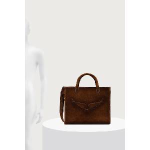 Zadig&Voltaire шопинг чанта дамска от велур ANGEL (LWBA04528)