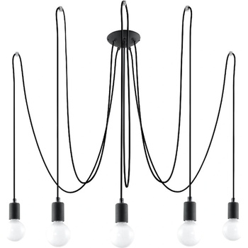 Sollux Черно висящо осветително тяло 300x300 cm Spider - Sollux (NL.0371)