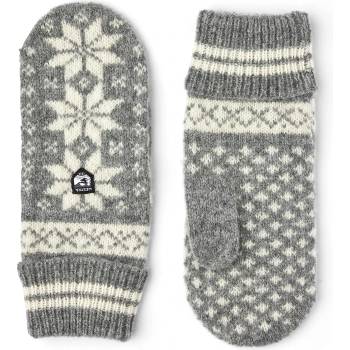 Hestra Детски ръкавици Hestra Kid's Nordic Junior Mitt Gloves - Grey / Offwhite - размер 5 (EU) (202-4999-0113)