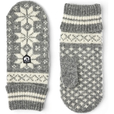 Hestra Детски ръкавици Hestra Kid's Nordic Junior Mitt Gloves - Grey / Offwhite - размер 5 (EU) (202-4999-0113)