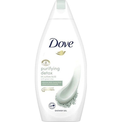 Dove Puryfying Detox Green Clay Sprchový gél 500 ml