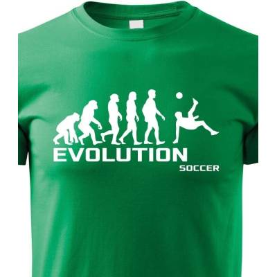 Dětské tričko Evoluce fotbalu Zelená Canvas Dětské tričko Bezvatriko.cz 0122