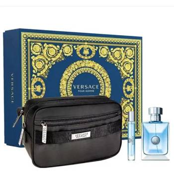 Versace Versace pour Homme Подаръчен комплект, Тоалетна вода 100ml + Тоалетна вода 10ml + козметични чанта, мъже