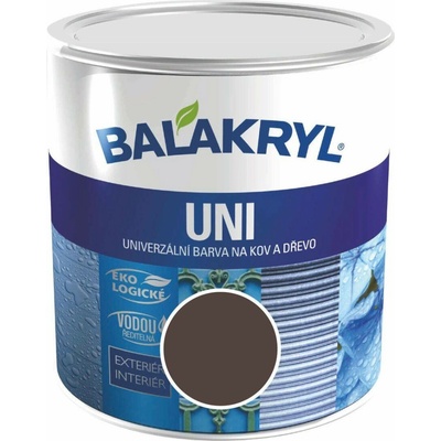 Barvy a laky Hostivař akryl Uni mat 0245 0,7kg tm. hnědá