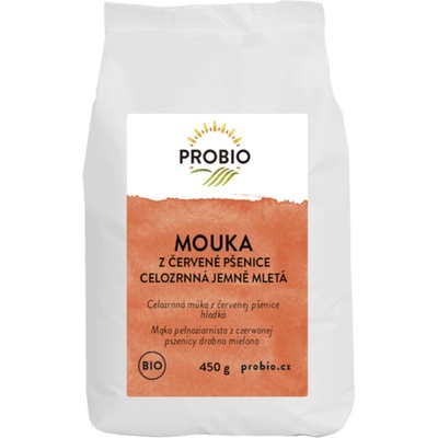 Probio Múka z červenej pšenice celozrnná jemne mletá 450 g