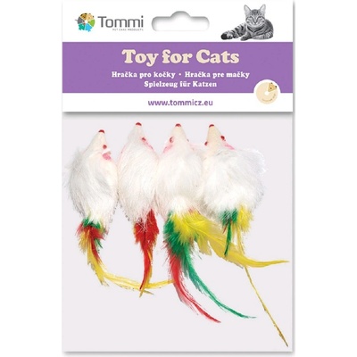Tommi CZ s.r.o. Myška malá s peříčkem, 4x 5cm