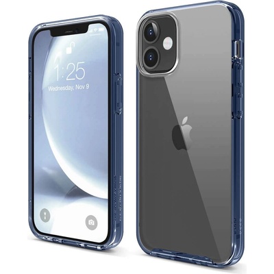 elago Hybrid Case - хибриден удароустойчив кейс за iPhone 12 mini (тъмносин)