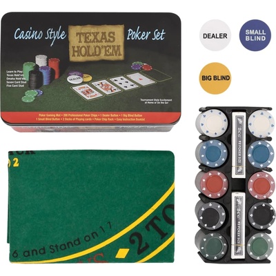 vidaXL Комплект чипове за покер 200 бр 4 г (80418)