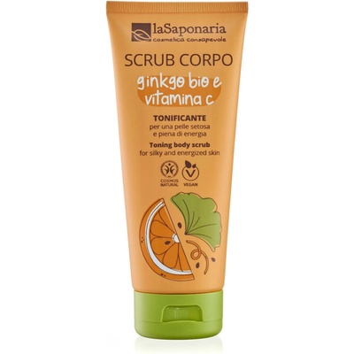 LaSaponaria tělový peeling s bio ginkgo bilobou a vitamínem C 200 ml