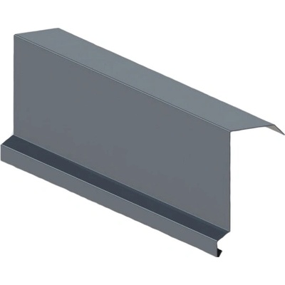 Závětrná lišta horní 333mm, Český hliník, Antracitová, 3m délka