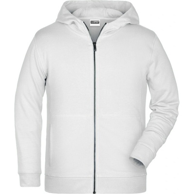James & Nicholson Mikina s kapucí JN 8026K na zip, dětská COT02826K00305-navy 2XL Navy