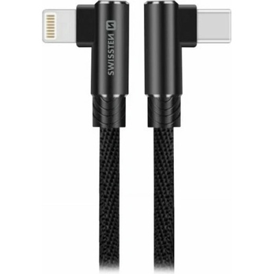 Swissten 71529900 ARCADE USB-C / LIGHTNING, 1,2m, černý