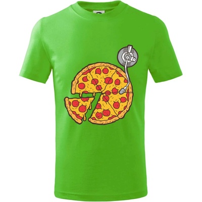 Pizza DJ tričko detské Apple Green