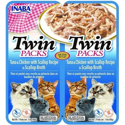 Twin Packs Tuna & Chicken in Scallop Broth 80 g