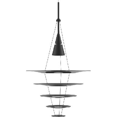 Louis Poulsen Висяща лампа Enigma 54, 5 см черна (5741088742)