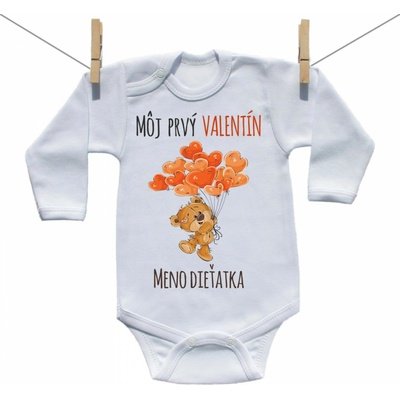 Boodyy Body s dlhým rukávom Môj prvý Valentín