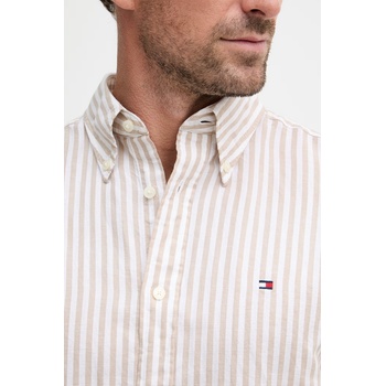 Tommy Hilfiger риза мъжка с лен (MW0MW42449)