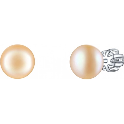Olivie stříbrné náušnice PERLY PEACH 7986