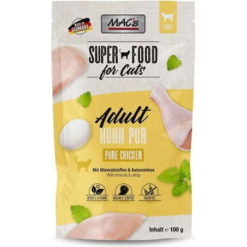 MAC's Cat Chicken with hurbs - Супер премиум пауч за котки с пилешко месо и билки, 100 гр