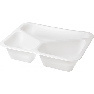 DUNI Tácka cater bio biela 3-dielna 227 × 178x50 mm