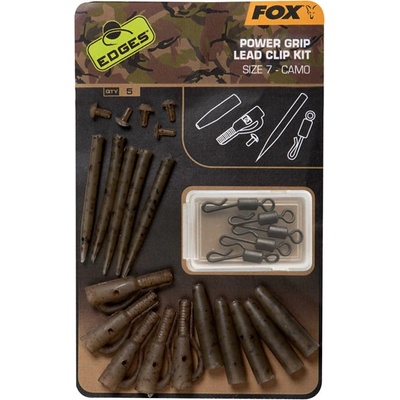 Fox Edges Camo Power Grip Lead Clip Kit veľ.7