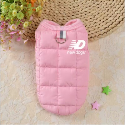 Propínací Zimní Bunda 2v1 Vesta pro psa Pink New Dogs Jacket