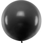 Party Deco Голям Латексов Балон, Пастел, Черен, 1м (olbo-025)