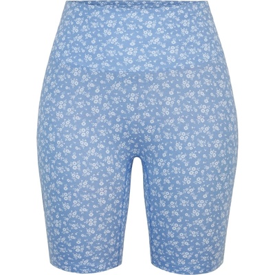 Miso Дамски къси панталони Miso High Waisted Cycling Shorts Ladies - Blue Ditsy