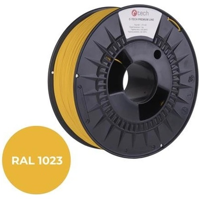 C-Tech Premium Line ASA, dopravní žlutá, RAL1023, 1,75mm, 1kg