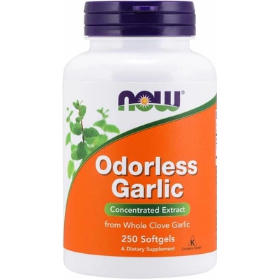 Now Foods Odorless Garlic česnekový extrakt bez zápachu 250 softgelových kapsúl