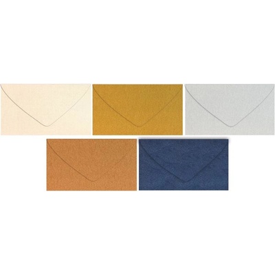 UNIPAP dopisní obálka metallic 120g DL 110x220mm - mix barev 5550354 512995
